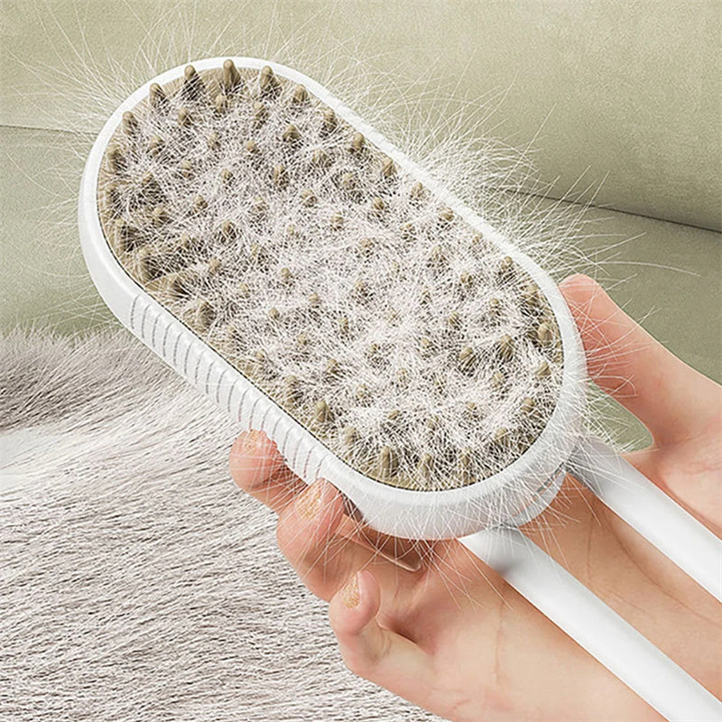Brosse vapeur pour chat le toilettage doux que votre chat va adorer.